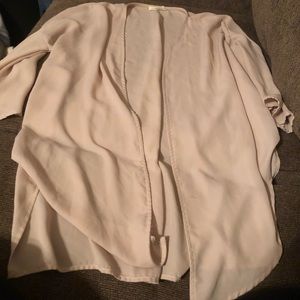 Cream/blush sheer cardigan
